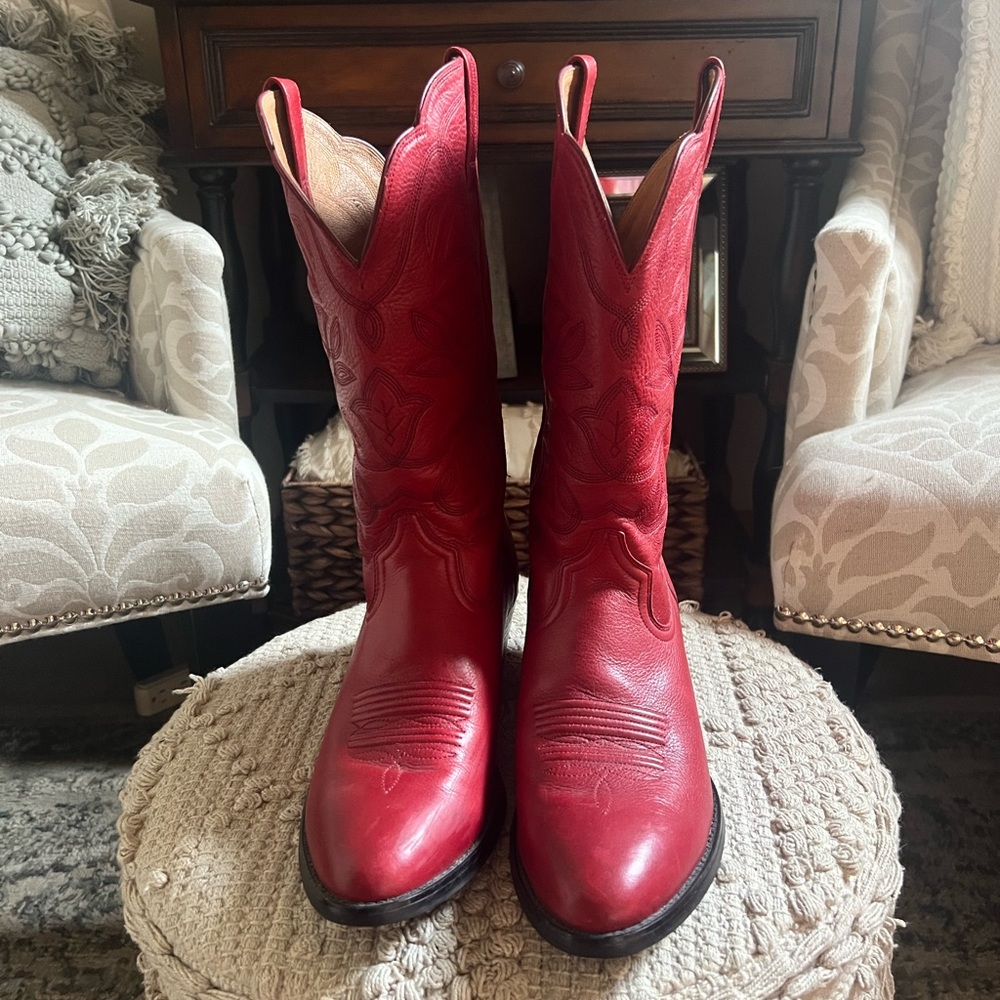 Ariat Red Cowboy Boots